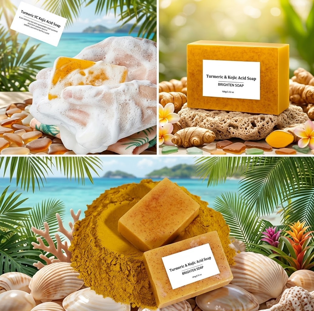 Brightening Turmeric & Kojic Acid Cleansing
Bar!!!