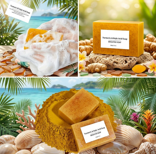 Brightening Turmeric & Kojic Acid Cleansing
Bar!!!